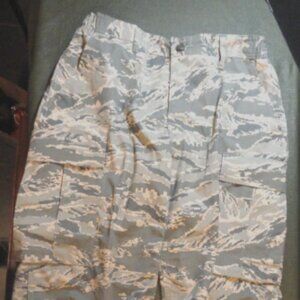 USGI ABU TIGER STRIPE SUMMER WOMENS USAF AIR FORCE UTILITY sz12/X-SHORT PANTS